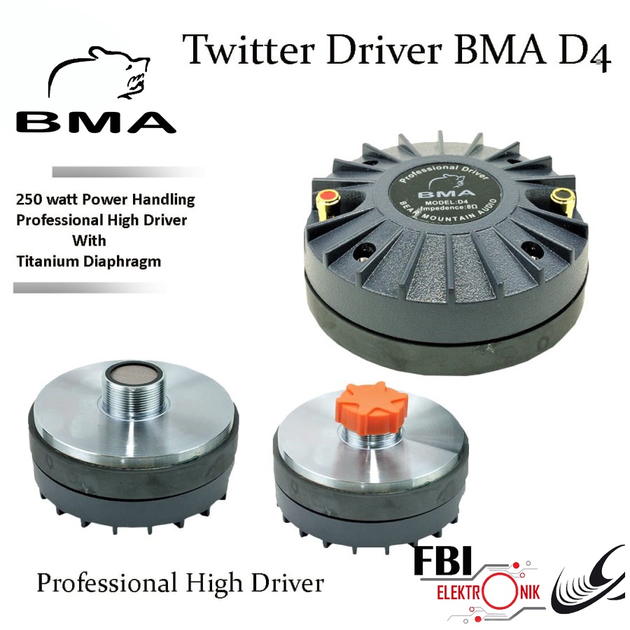 DRIVER TWEETER BMA D4 TWITER BMA D4 ORIGINAL