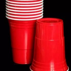 

idA5m0L 20pcs CUP GELAS PLASTIK MERAH 450Ml
