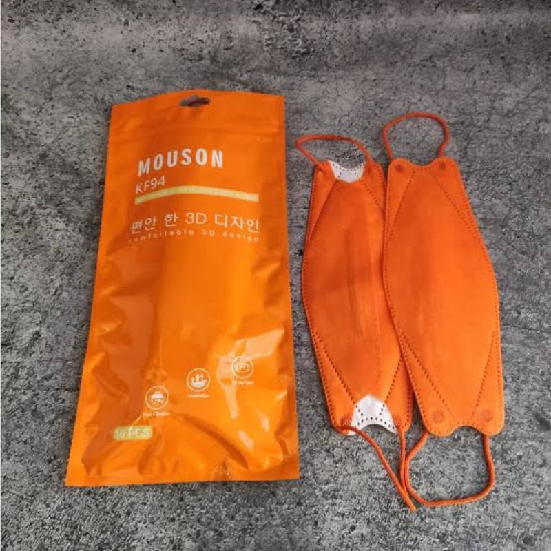 Masker KF94 Mouson Orange Isi 50 Pcs