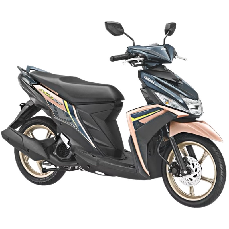 STIKER STRIPING MOTOR MIO M3 2018 GOLD LIS STABILO