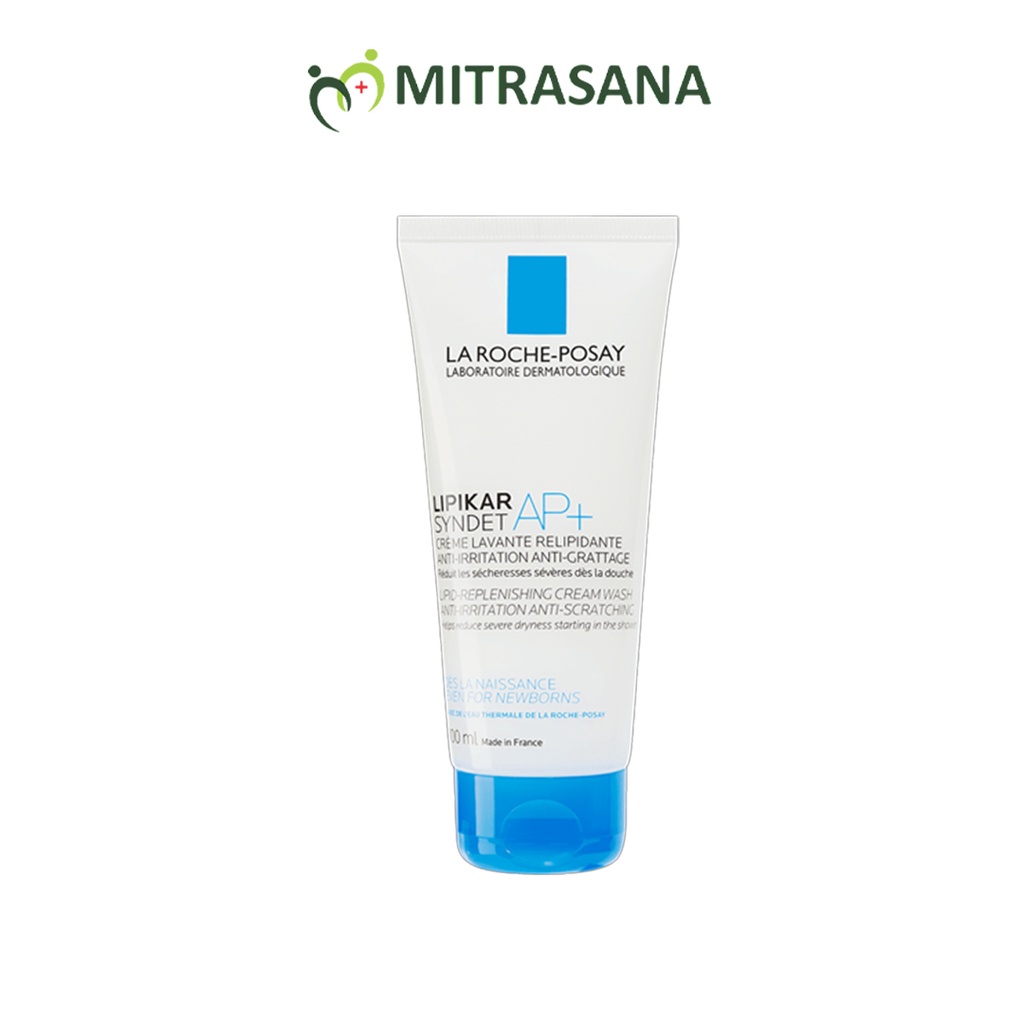 LA Roche Lipikar Syndet AP LIPID-Replenishing Cream WASH 200ml -  Untuk Kulit sensitive