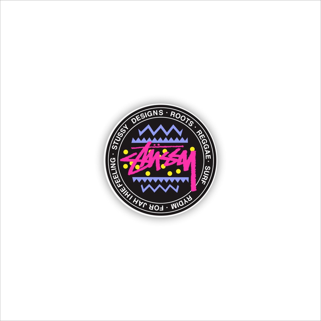 

STIKER SATUAN BULAT BRAND STUSSYY STIKER GRAFTAC STIKER BRAND DISTRO
