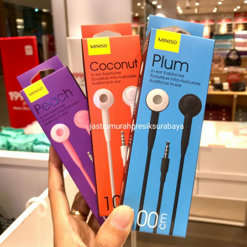 FRUIT SERIES EARPHONES MINISO HEADSET MINISO