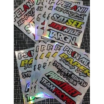 stiker pack racing hologram stiker motor