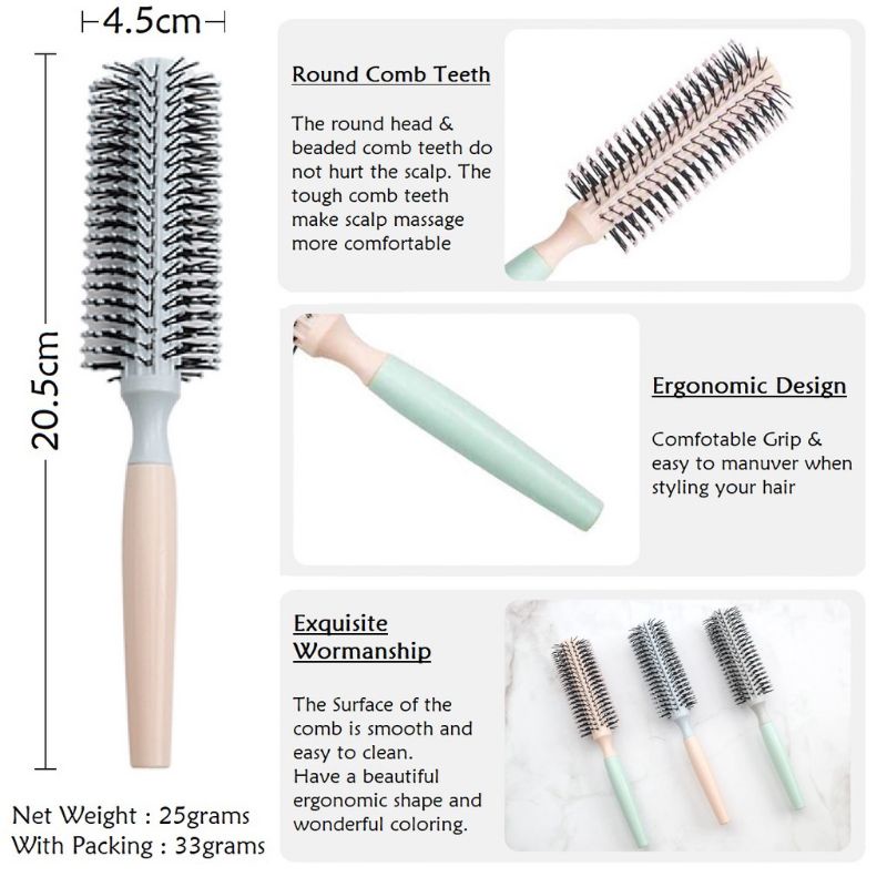 Sisir Roll Rambut Impor Sisir Gulung Rambut Blow Anti Kusut Sisir Rambut Blow Hair Styling Roll Hair Style Comb