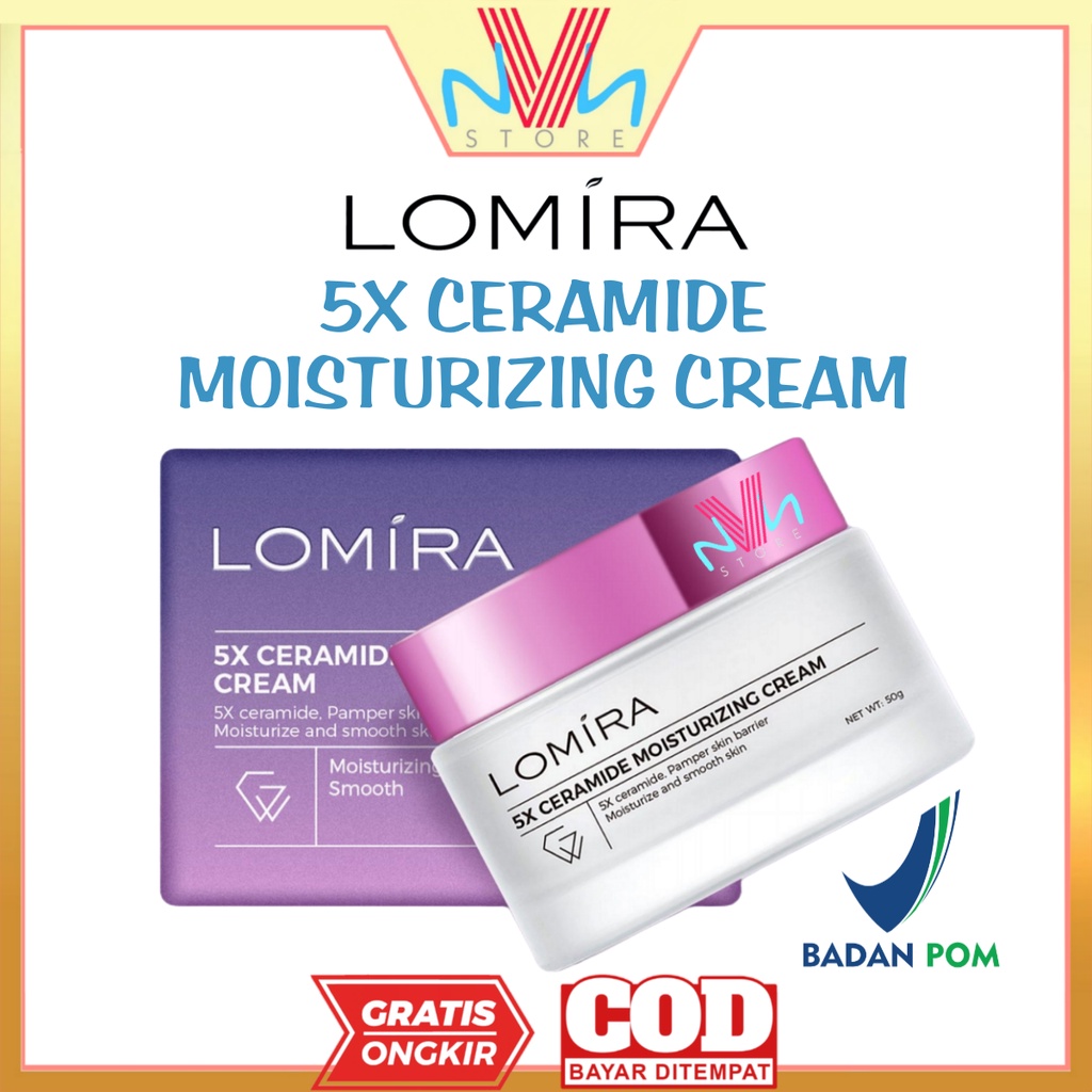 LOMIRA 5X CERAMIDE MOISTURIZING CREAM - KRIM PELEMBAB LOMIRA MURAH