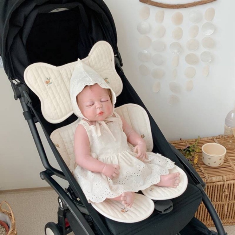 COD Korea Sunshine Matras / Alas Duduk Stroller / Car Seat Bayi / Anak Bantalan Kursi Mobil Stroller  Bayi Portabel Bahan Katun Tebal Menyerap Keringat Breathable