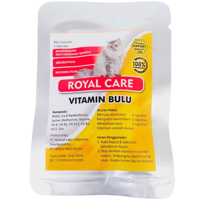 Jual Royal Care Vitamin Kucing Vitamin Bulu Vitamin Gemuk Vitamin