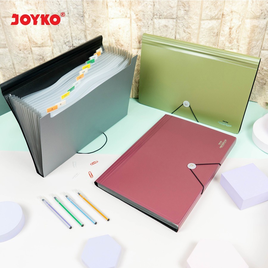 Expanding File Map Harmonika Joyko EF-1F4 Folio F4 13 Pockets