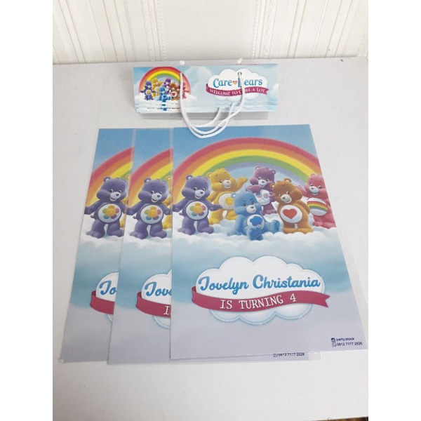 

plastik snack care bear / kantong snack care bear/ plastik bingkisan care bear
