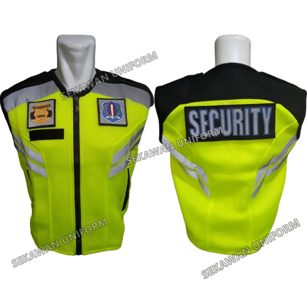 UNIFORM Rompi Security Terbaru / Rompi Satpam Terbaru / Rompi Security Tebal Double Mesh / Rompi Security Terbaru