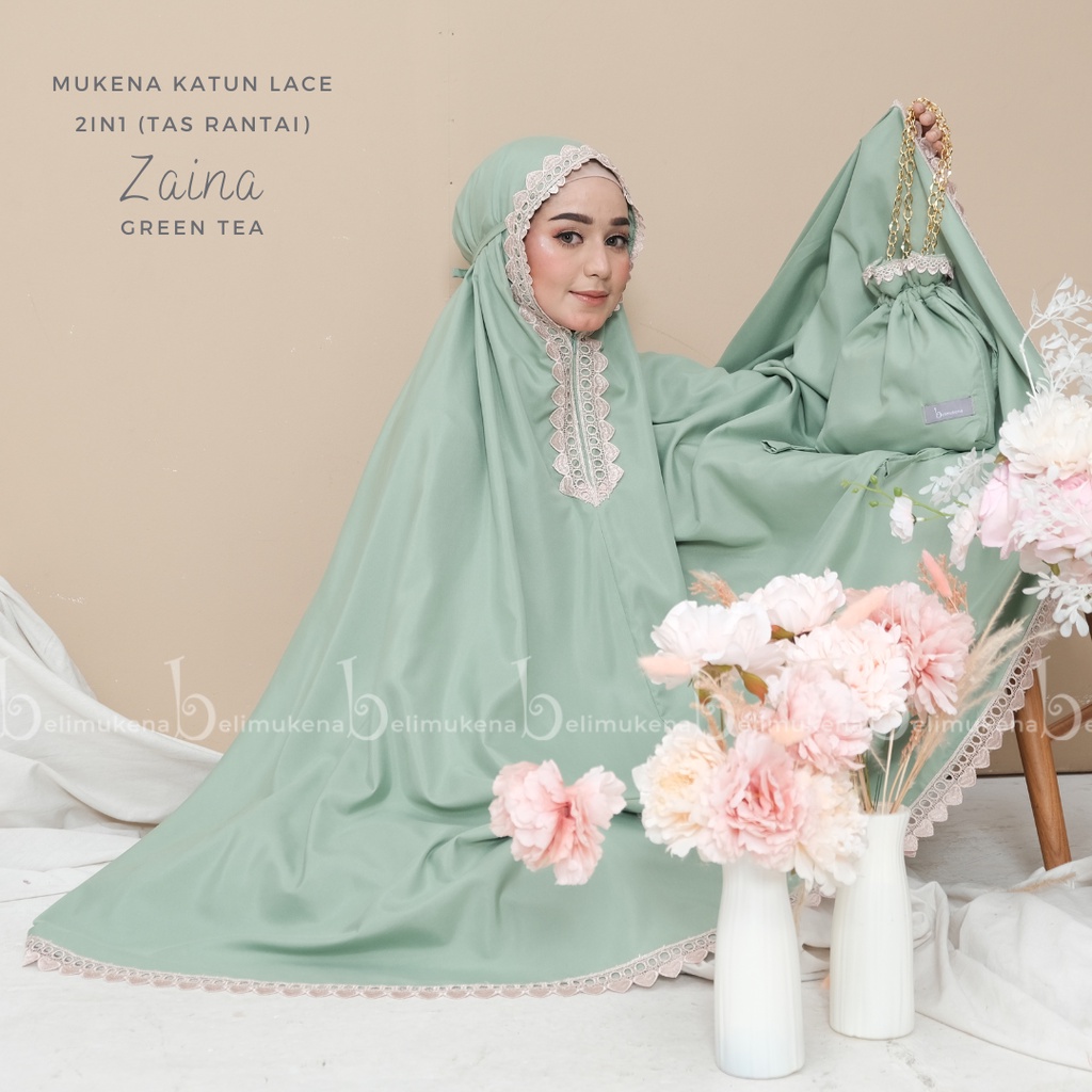 Mukena Katun Dewasa 2in1 Zaina