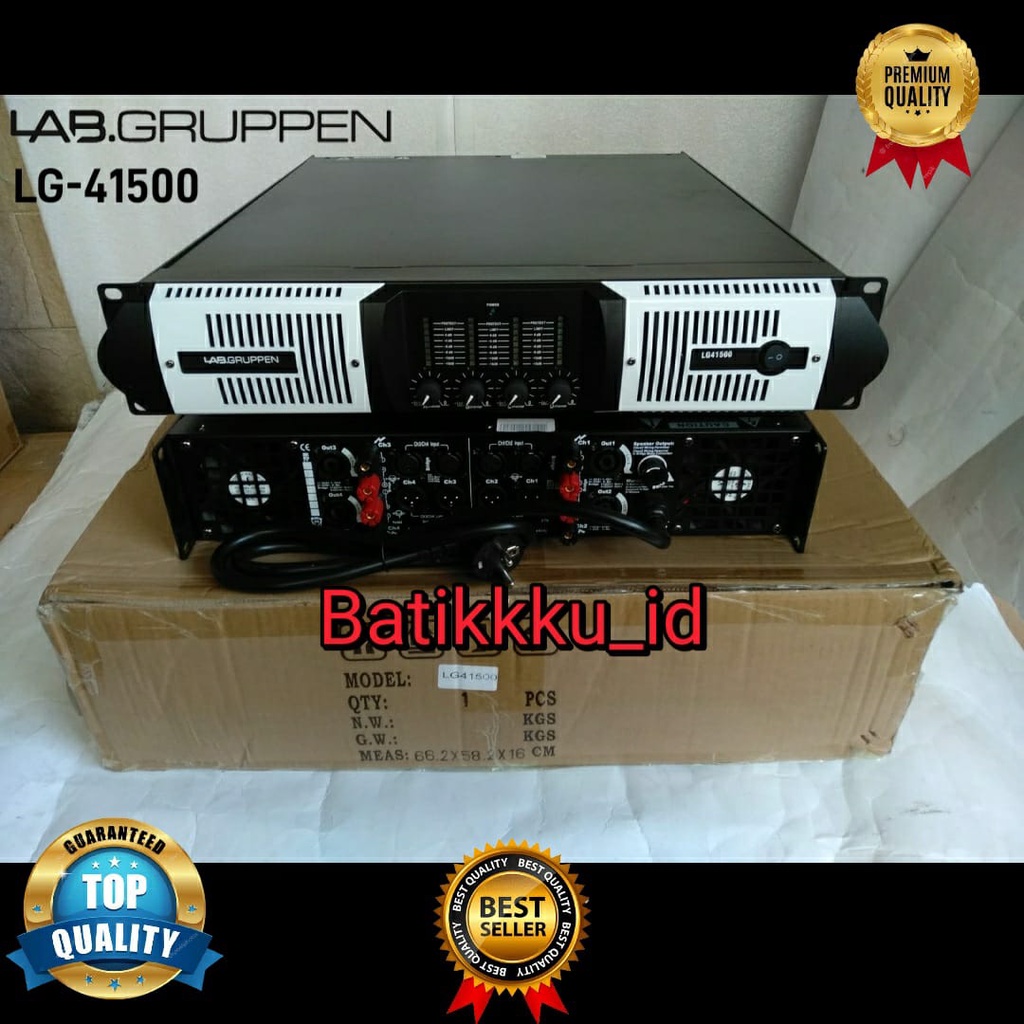 POWER AMPLIFIER LAB GRUPPEN LG 41500 LG41500 4CH CLASS H LABGRUPPEN LAP GRUPPEN 4 CH