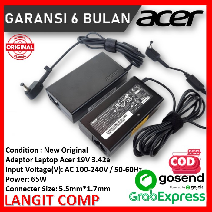 Adaptor Charger Acer Aspire E14 E5-475 E5-475G E5-476 E5-476G ORIGINAL