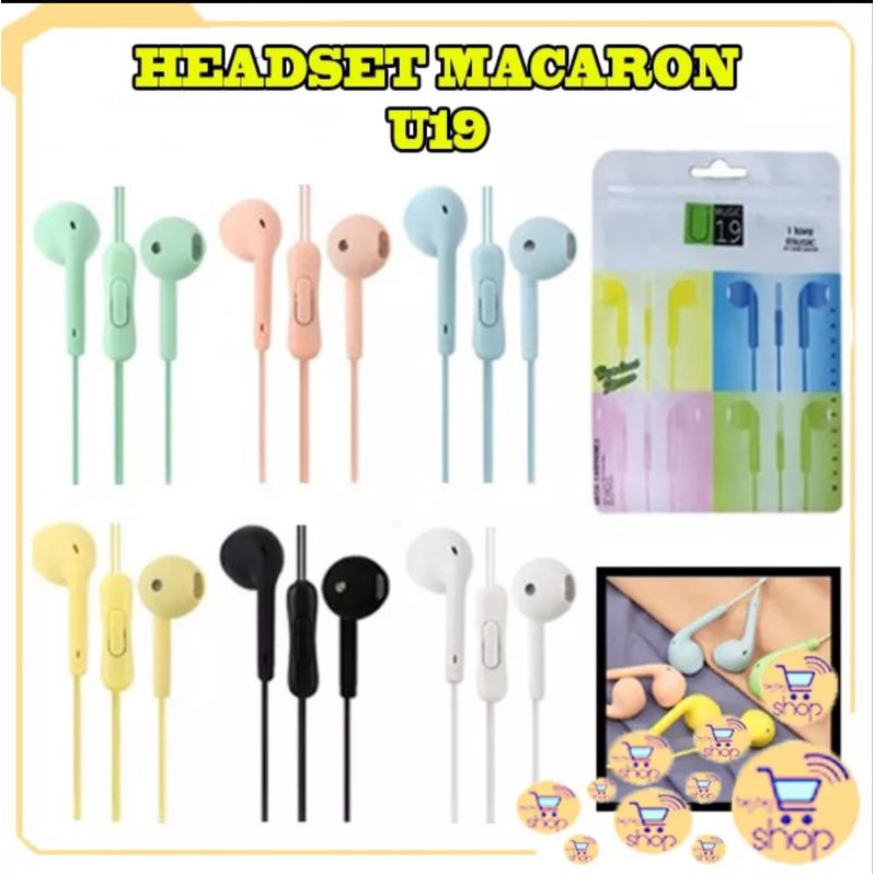 HEADSET MUSIC MACARON U19  EXTRA BAZZ