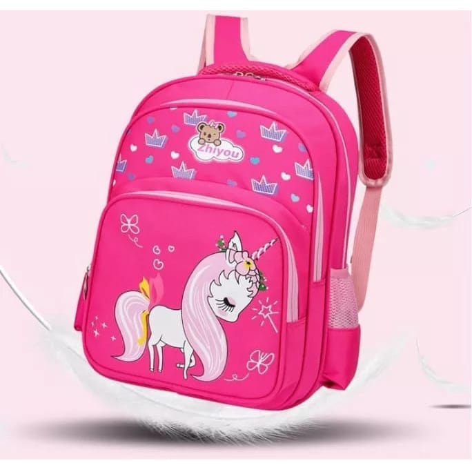 &quot;aurabagss&quot; - Tas Anak Tas Ransel Anak Perempuan Motif &quot; UNICORN &quot;Tas Anak Perempuan Sekolah TK SD Backpack Anak Perempuan Multifungsi Keren Trendy Kekinian