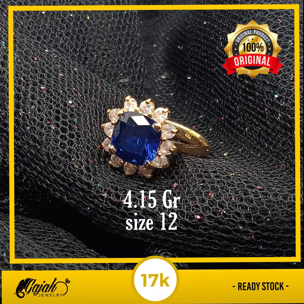 Cincin emas 17K - 4.15 gr kadar 750 - 3743