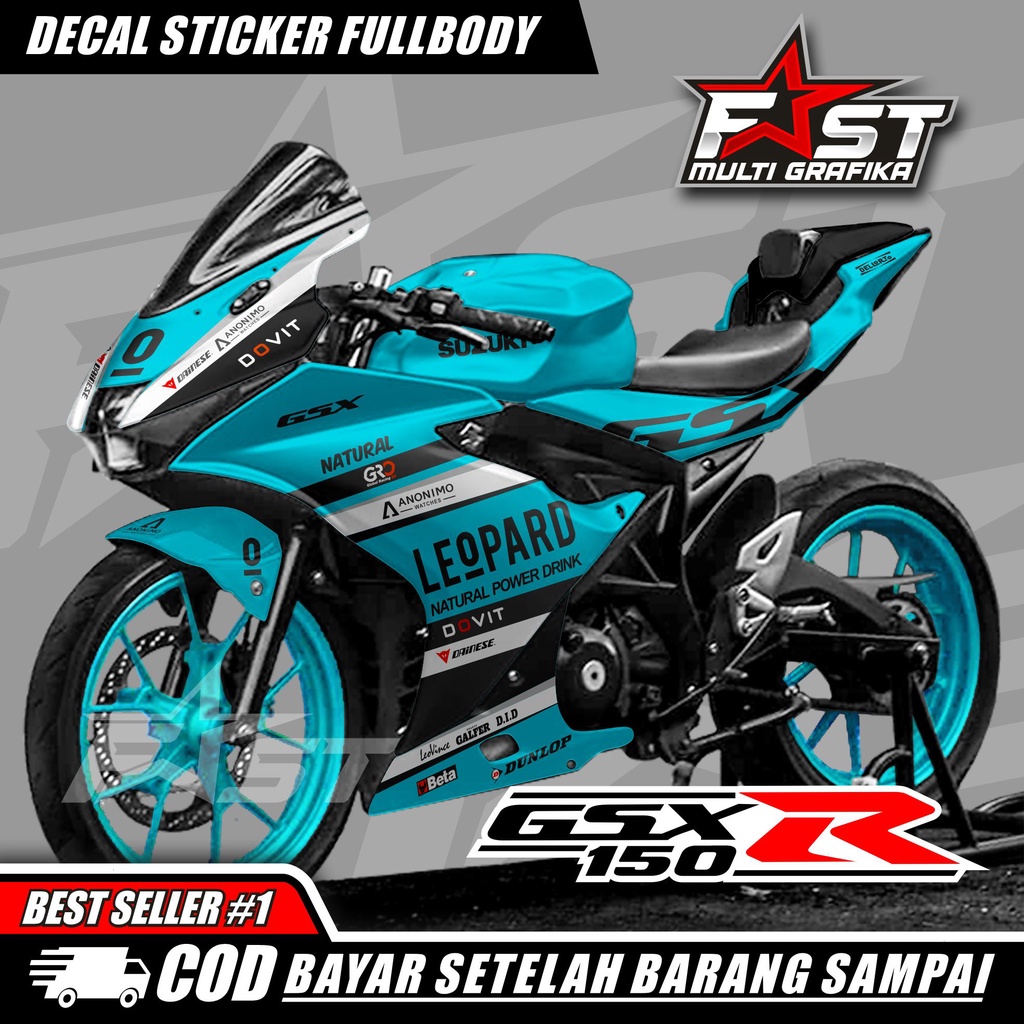 BISA COD Decal Gsx R150 Full Body Stiker Gsx R150 Full Body Decal Gsx 150 Full Body Striping Gsx R15