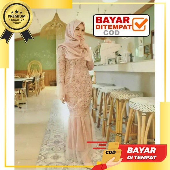Bisa Cod Nabila Gamis Terbaru | Dress Wanita Terbaru 2022 Kekinian Remaja Mewah | Dress Premium Komb