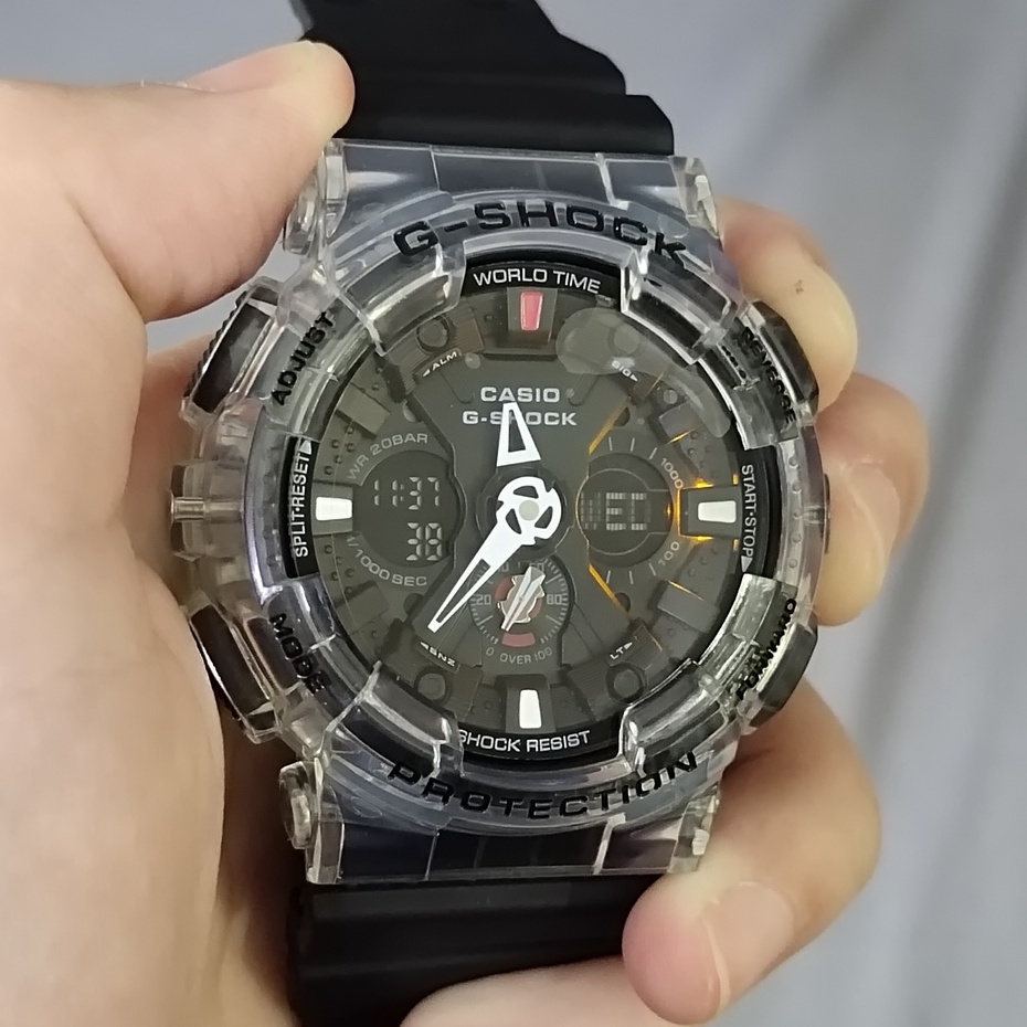 Jam Tangan Pria Casio G-Shock Analog Digital GA-120SCK Skeleton Camo Series Edisi Terbatas