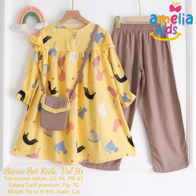 SANIA SET KIDS VOL 16 • Bahan Viscose Cotton [Best Seller]