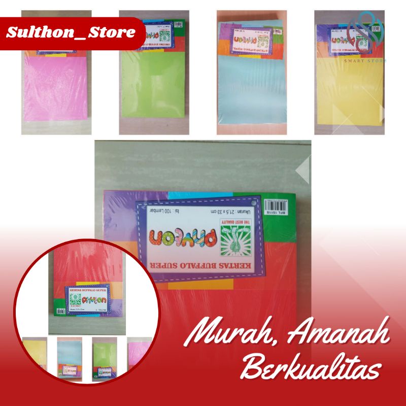

Kertas Bufalo tebal polos 5pcs
