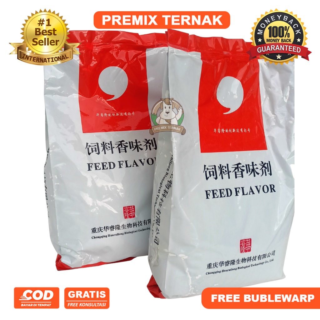 FEED FLAVOR VANILLA RUINOM 2 KG - Penambah aroma flavor vanila pada pakan untuk meningkatkan nafsu makan ternak - Premixternak