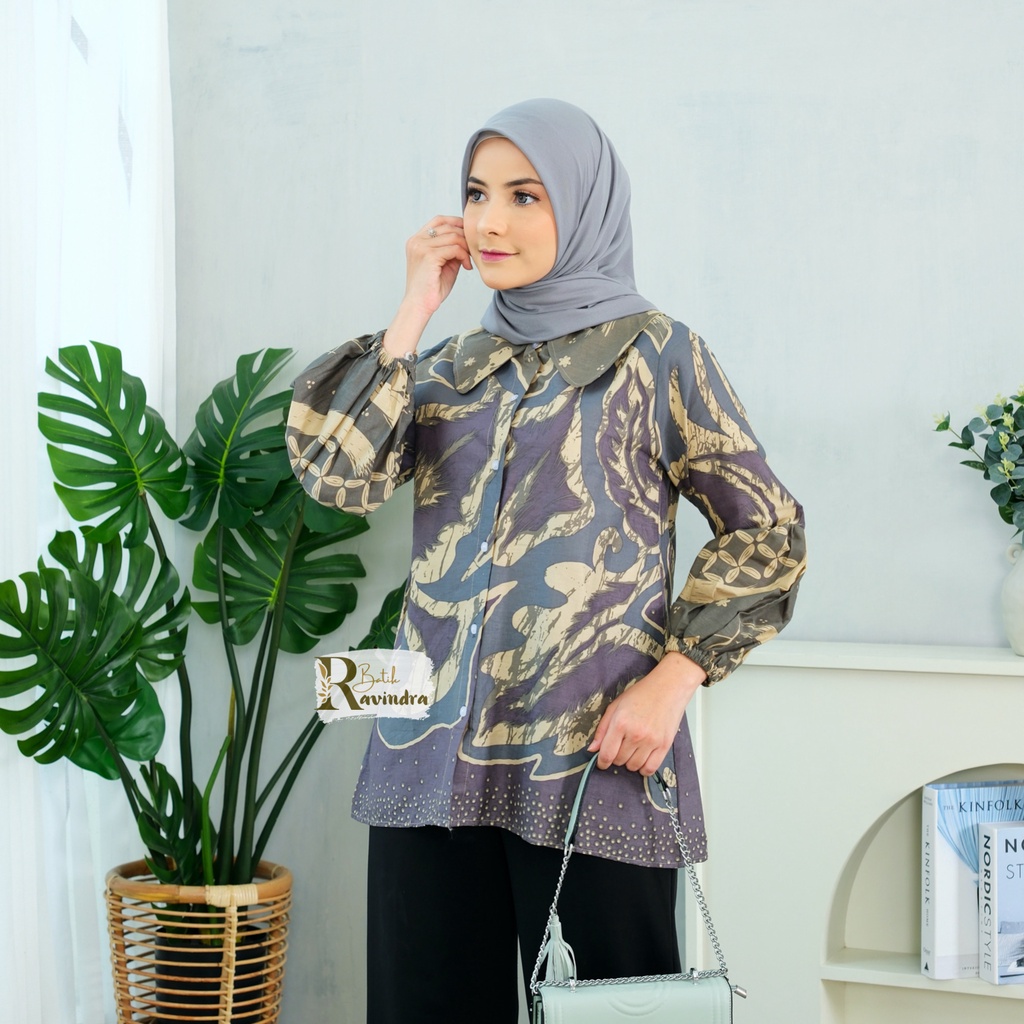 Blouse Batik Motif Abstrak