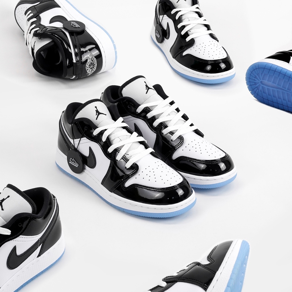 Air Jordan 1 Low SE Black White Concord GS