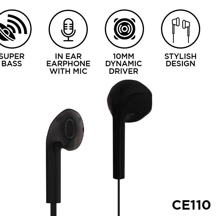 Depan1 Nakamichi CE-110 In-Ear Earphone - BLACK