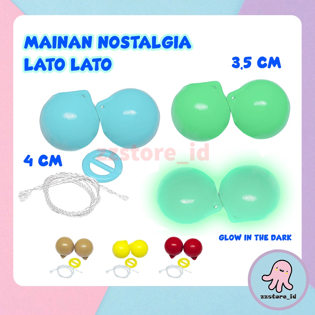 MAINAN NOSTALGIA JADUL LATO LATO 4CM / Mainan Viral Katto Katto / Mainan Viral Etek etek / Mainan Bola Tektek Latto Lato