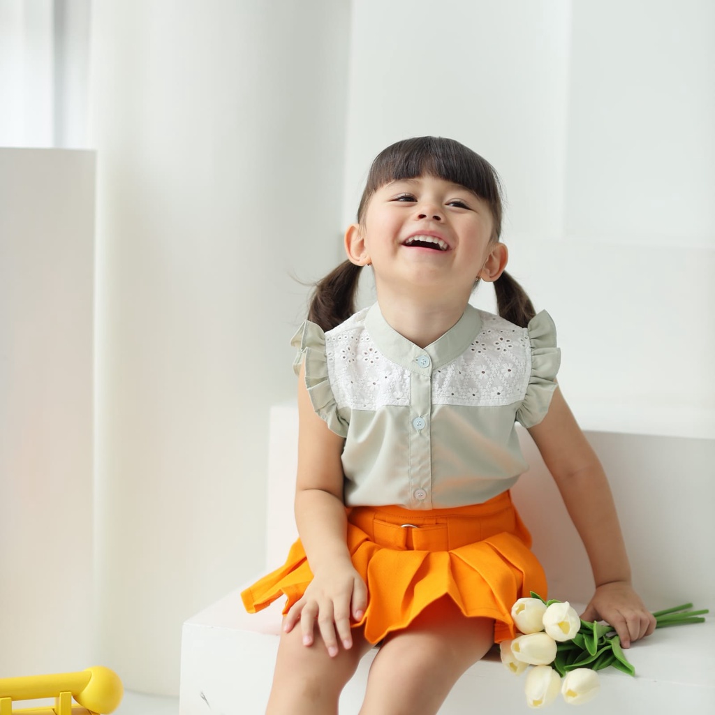 KIDDIEPODS - Scarlet Top / Baju anak perempuan / Blouse Anak perempuan / Atasan anak perempuan 1-10 tahun