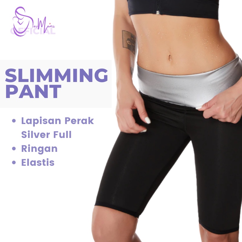 Legging Leging Lajing Clana Olahraga Cewek Sepaha Pembakar Peluntur Penghilang Susut Lemak Pelangsing Perut Buncit Paha Tubuh Pakaian Celana Olahraga Sport Senam Aerobic Fitness Fitnes Gym Jumbo Lejing Laging Lengging Pendek Sepaha Full Silver Premium