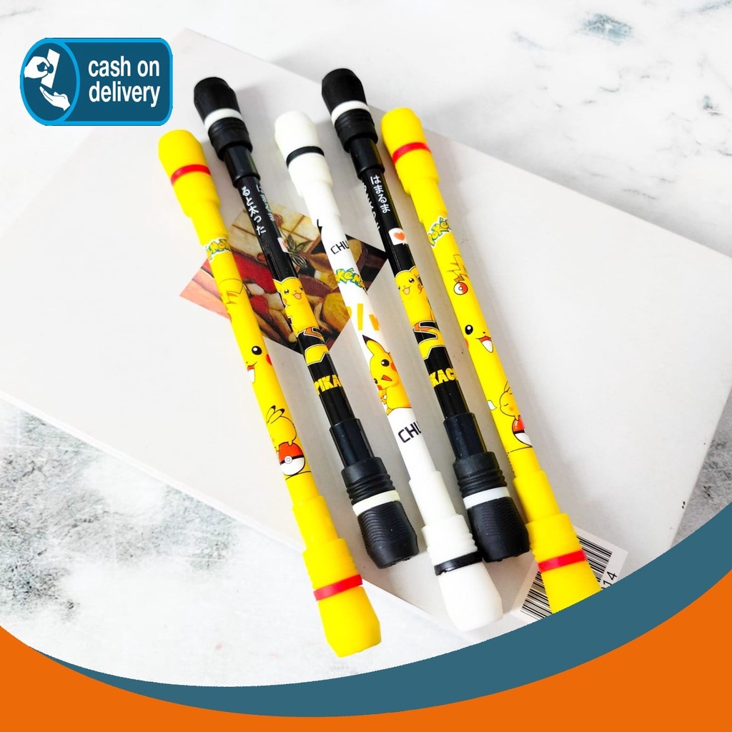 

PULPEN MAINAN PUTAR MAGNET POKEMON PIKACHU SPINNING ALAT TULIS BOLPOIN UNIK IMUT MURAH PEN GEL KARAKTER LUCU MURAH PENA