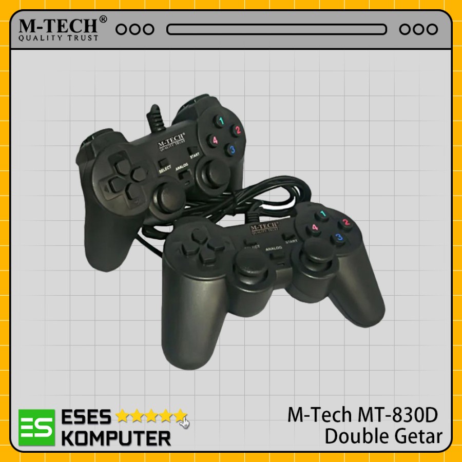 Gamepad MTECH M-TECH Double USB 2.0 - Gaming - Joystick - Stick PS Ori