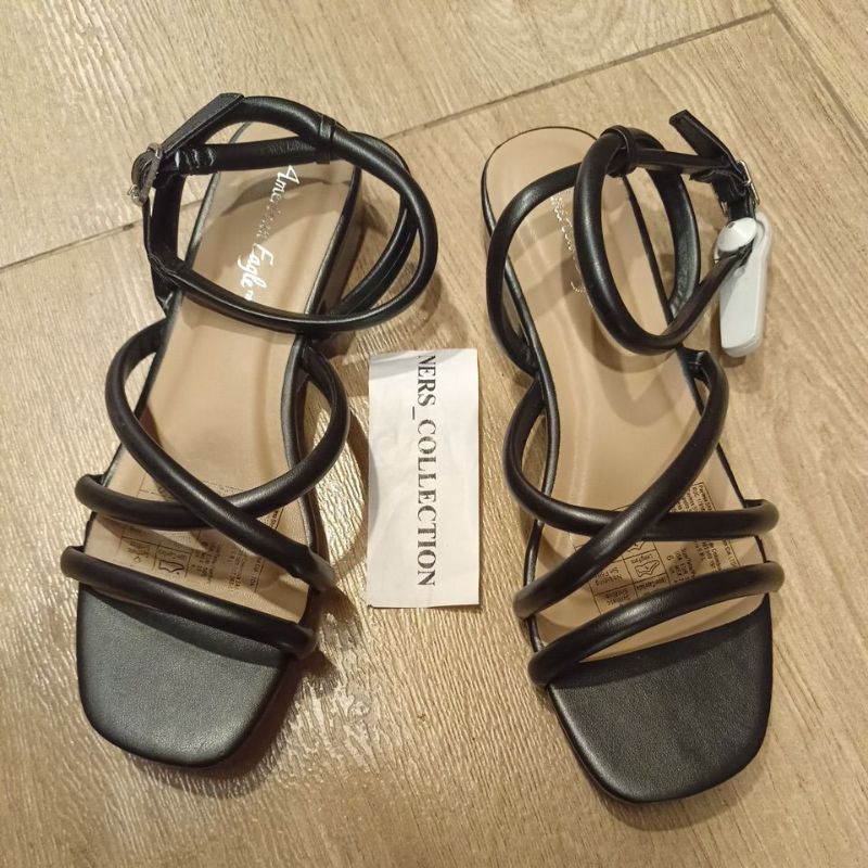PAYLESS BY AMERICAN EAGLE - AZALEA BLACK 195884 SANDAL TALI WANITA