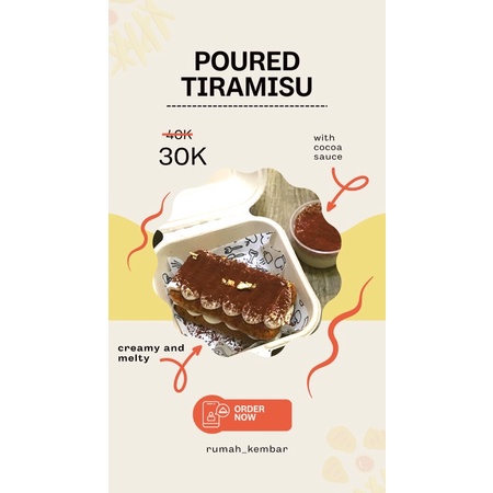 

Poured Tiramisu by Rumah Kembar