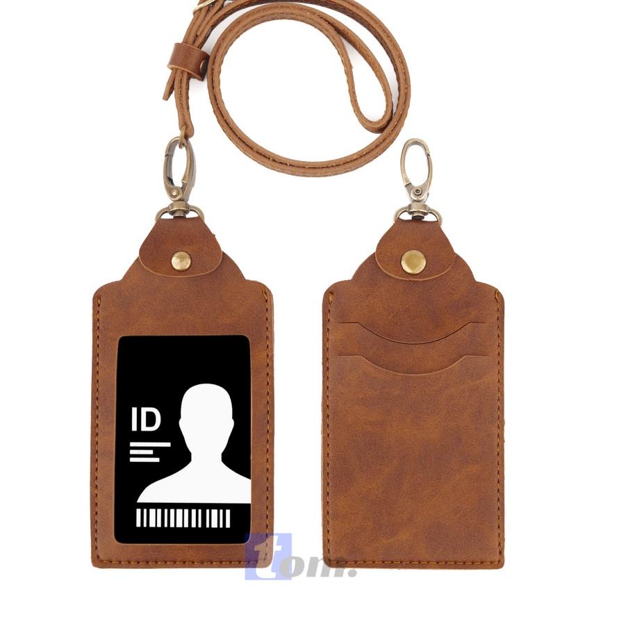 

Terbaik QUICK COKLAT Name Tag ID Card Holder / Gantungan Kartu Nama / Tali ID Card Nama Kulit Slot Kartu