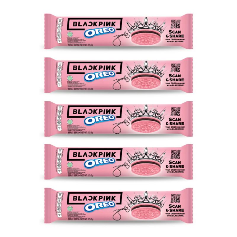 

Oreo Pink Cookie x Blackpink 123.5 Gram Limited Edition - Isi 5 Pcs