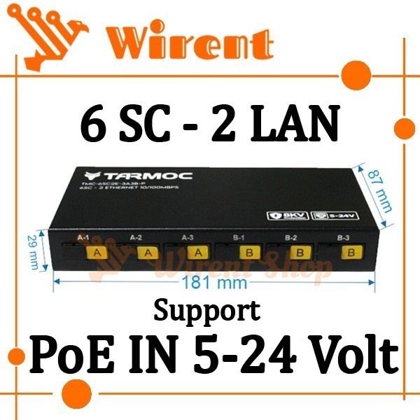 Produk Terbaru Media Converter 6 Sc To 2 Lan 10/100 / 6Fo 2Lan / 6 Fo 2 Lan