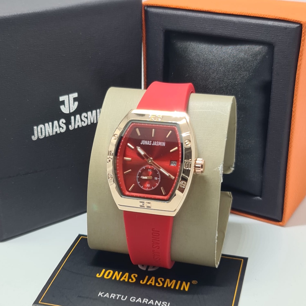 Jam Tangan Wanita Analog Jonas Jasmin 2227 Rubber Original