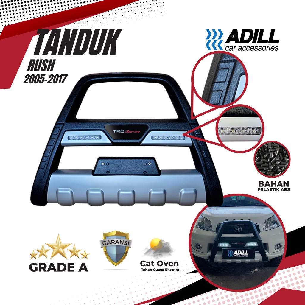 Tanduk Bumper Depan Toyota Rush TRD LED