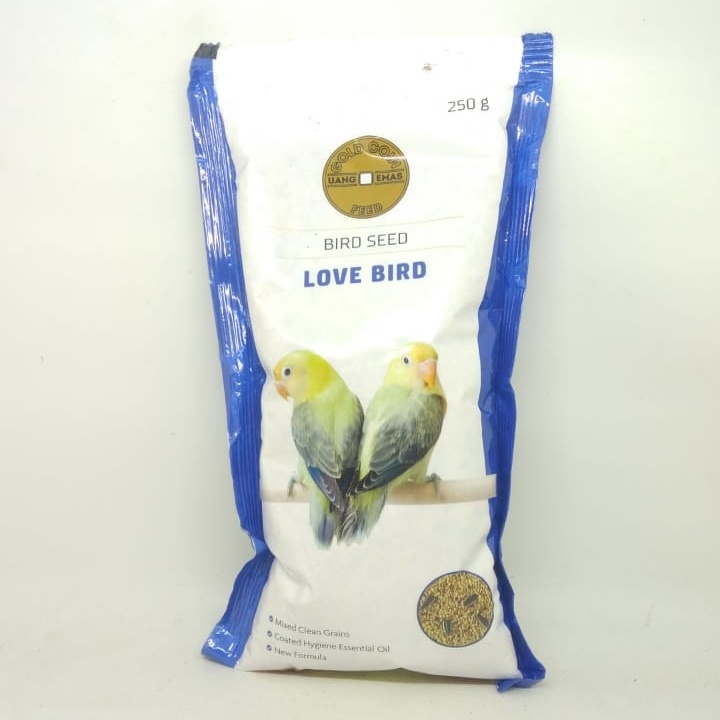 GOLD COIN BIRD SEED PAKAN MAKANAN BURUNG LOVEBIRD GOLD COIN LOVEBIRD