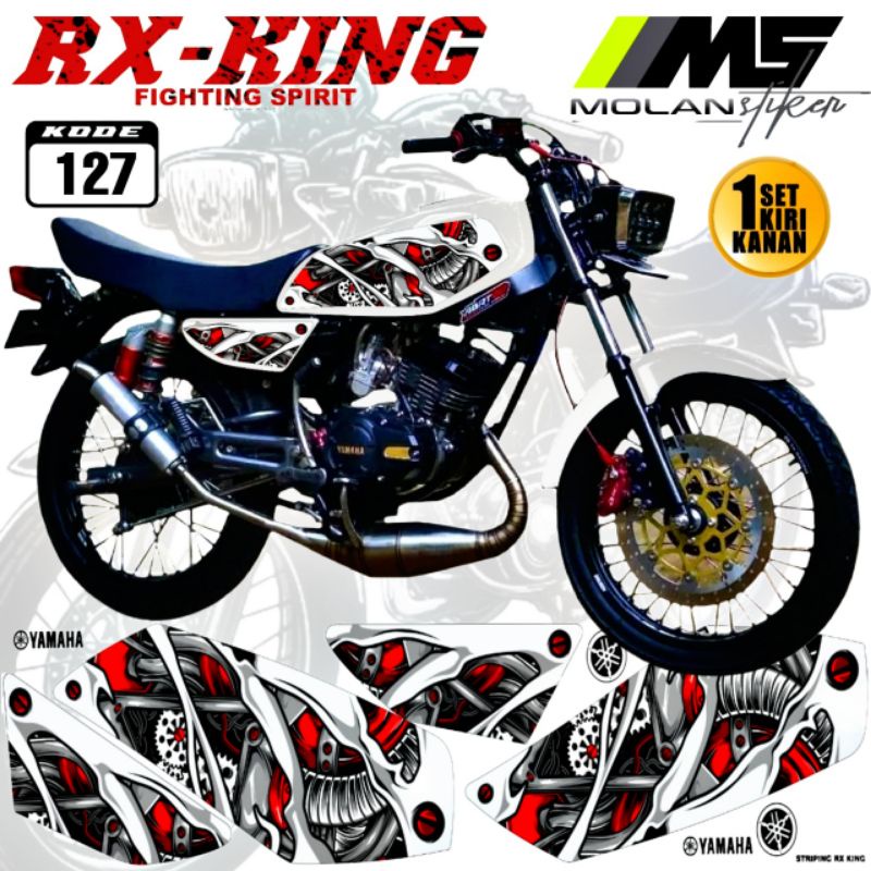 Decal Sticker Striping Variasi RX King 135 Racing Concept - Yamaha Rx King 135 2Tak - Rx Spesial - R