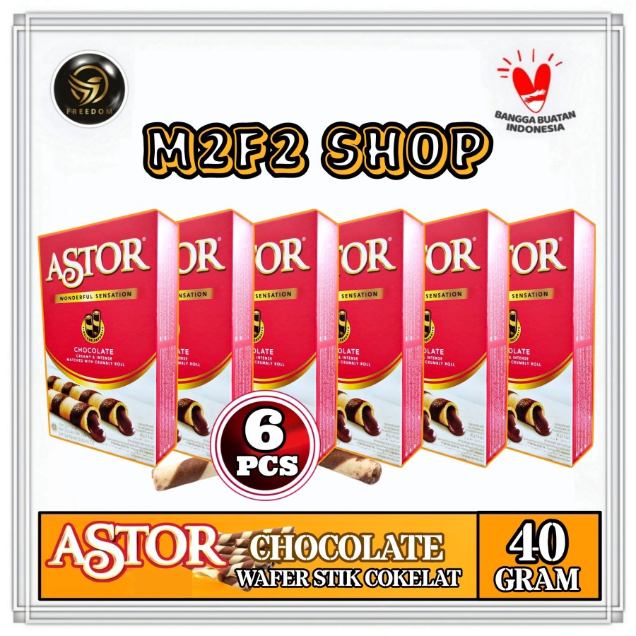 

ASTOR Wafer Stick Wonderful Sensation Double Cokelat - 40 gr (Kemasan 6 Pcs)