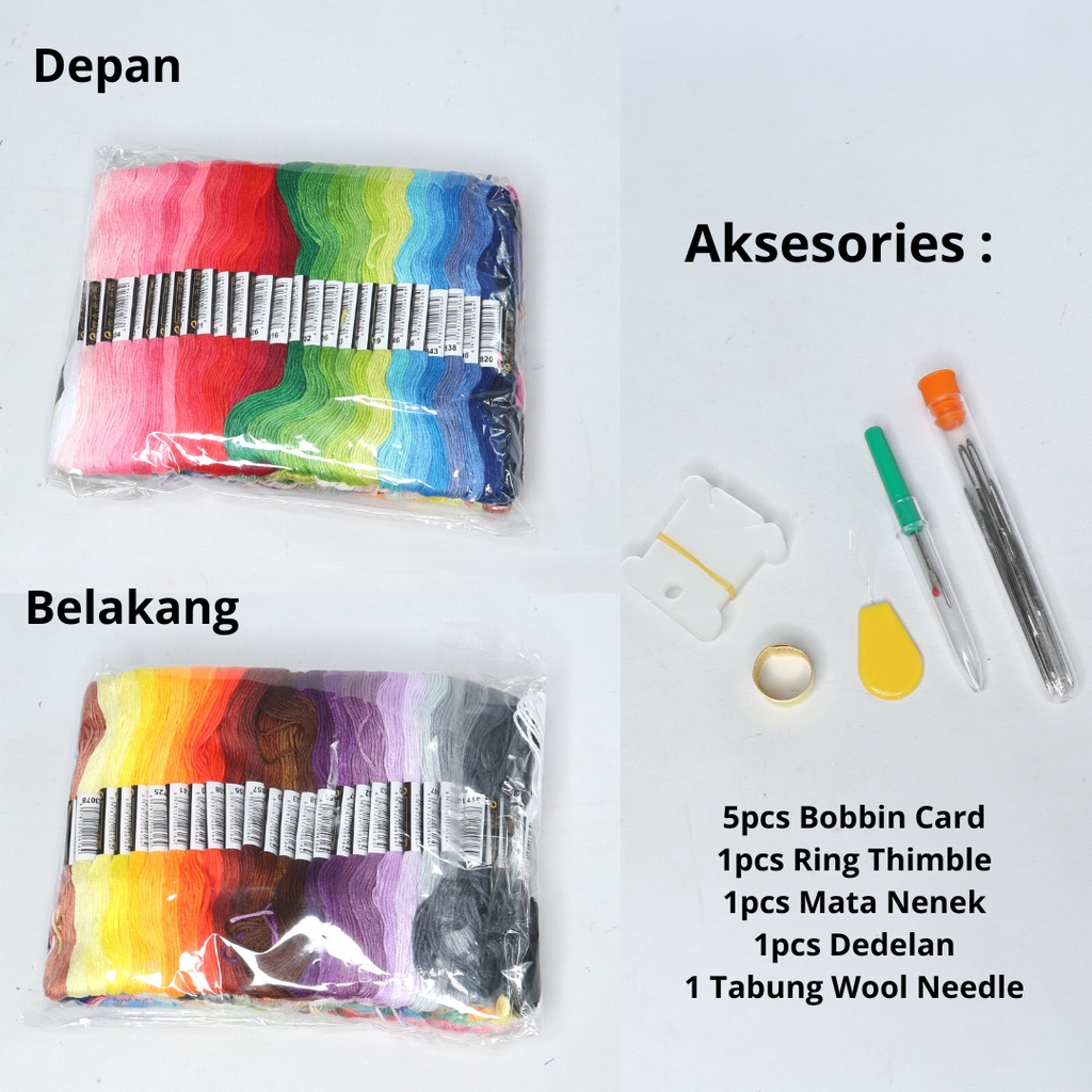 AnekaBenang - Benang Sulam / Menyulam / Embroidery + Aksesoris