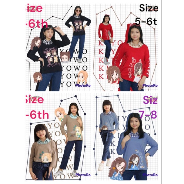 setelan anak blackpink kiyowo