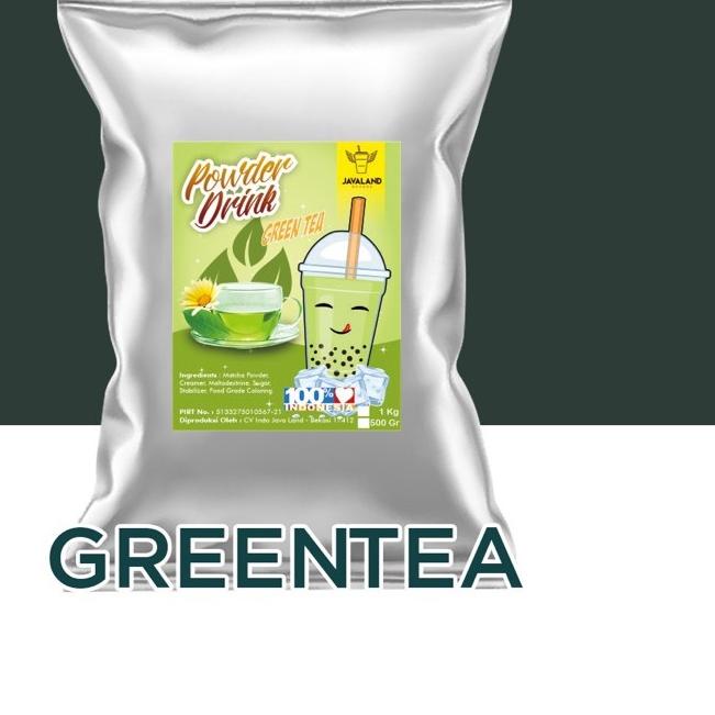 

Diskon[TD4]-BUBUK MINUMAN BUBBLE DRINK RASA GREEN TEA MERK JAVALAND 1KG