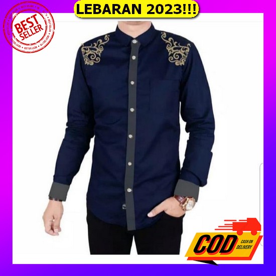 Series Hijau Mint And Sage Baju Koko Pria Dewasa Lengan Panjang Dan Pendek Katun [Koko Irfan Sc]Bau 