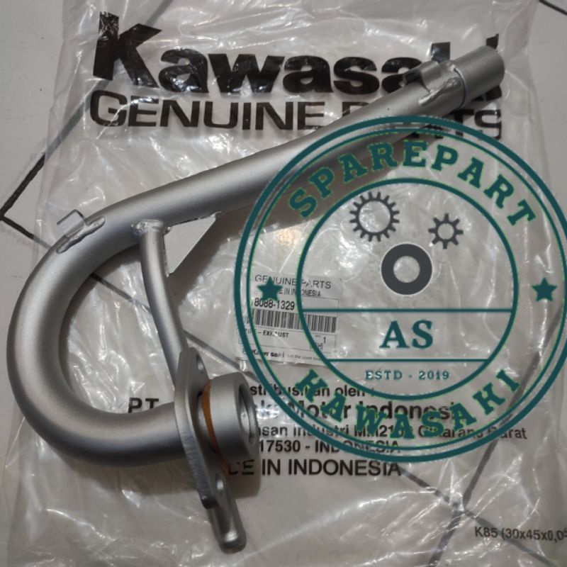 leher pipa knalpot klx150bf klx 150 bf dtracker 150 bf original